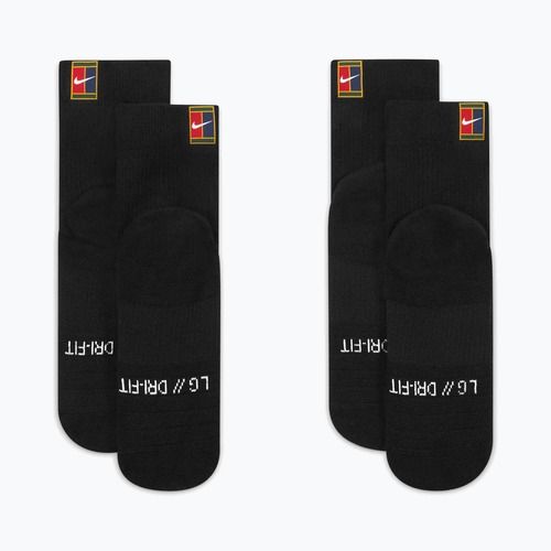 Ponožky Nike Court Multiplier Max 2 páry black/black
