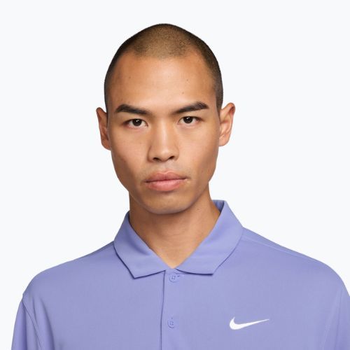 Pánské tenisové tričko Nike Court Dri-Fit Polo Solid light thistle/white
