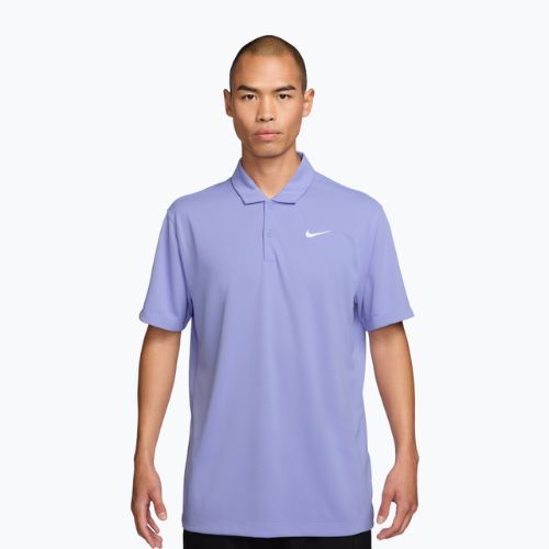 Pánské tenisové tričko Nike Court Dri-Fit Polo Solid light thistle/white
