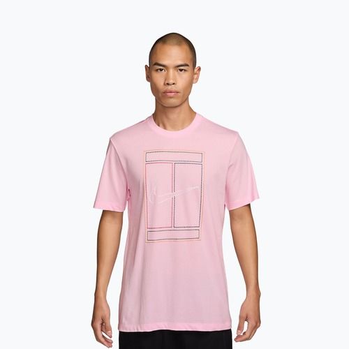 Pánské tričko Nike Court Heritage pink foam