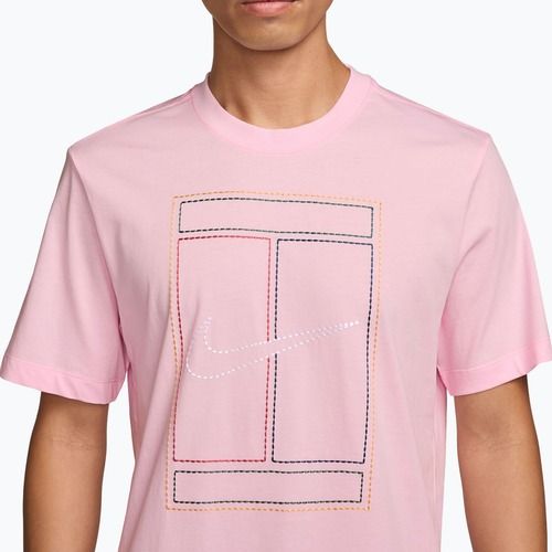 Pánské tričko Nike Court Heritage pink foam
