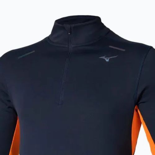 Pánské běžecké triko Longsleeve Mizuno Tech Thermal Charge Half Zip baritone blue