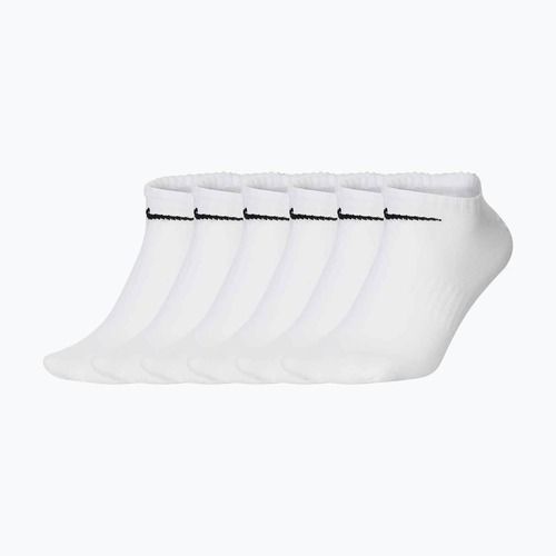Ponožky Nike Everyday Lightweight No Show 6 párů white/black