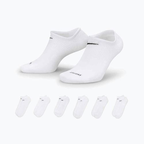 Ponožky Nike Everyday Lightweight No Show 6 párů white/black