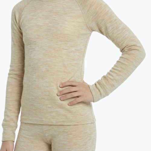 Dětská sada termoprádla WOOLCANO Merino SET0683 beige