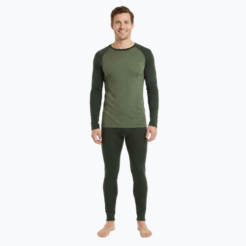 Pánská sada termoprádla WOOLCANO termoaktywna Merino SET0978 khaki