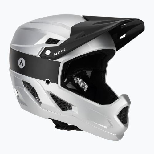 Cyklistická helma ATTABO State 1.0 full face silver