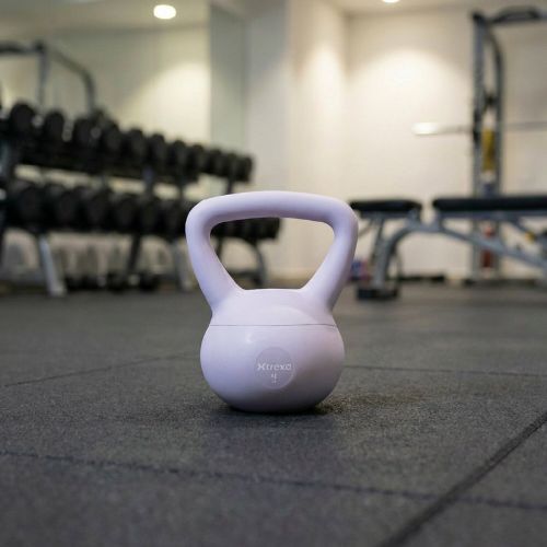 Měkký kettlebell XTREXO 4 kg purple