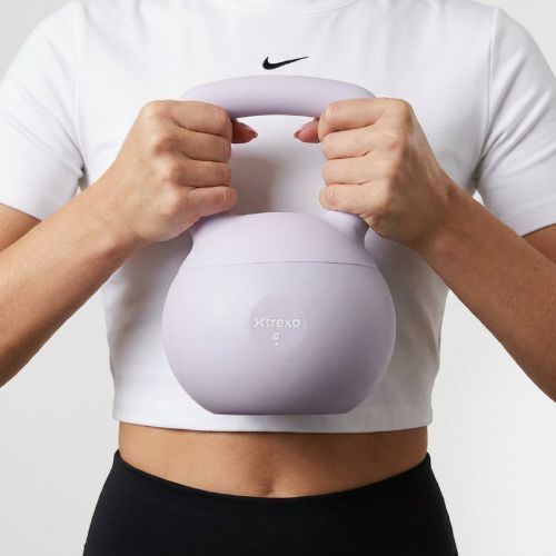 Měkký kettlebell XTREXO 6 kg purple