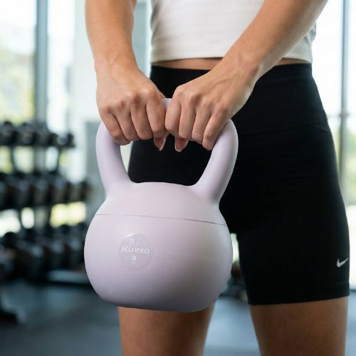 Měkký kettlebell XTREXO 8 kg purple