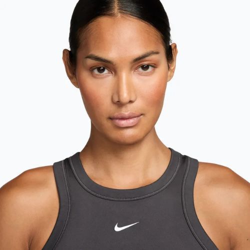 Dámské tílko Nike One Fitted Dri-Fit Cropped Tank thunder grey/white