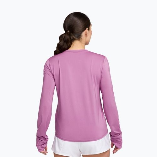 Tréninkové tričko Longsleeve Nike One Classic Dri-Fit light magenta/white