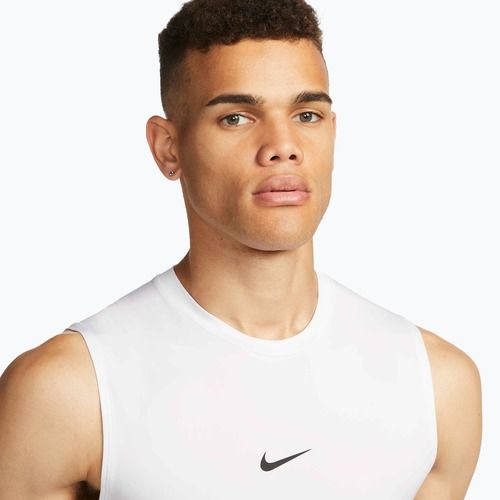 Pánské tričko Nike Pro Dri-Fit Tight Sleeveless Fitness white/black