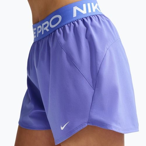 Dámské tréninkové šortky Nike Pro Dri-Fit Mid-Rise Brief-Lined 3" sapphire/white