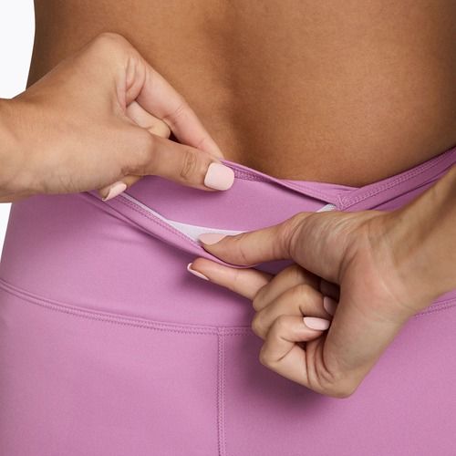 Dámské šortky Nike One High-Waisted Biker 5" light magenta/white
