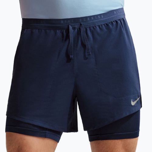 Pánské běžecké šortky Nike Stride Dri-Fit Hybrid 5" midnight navy