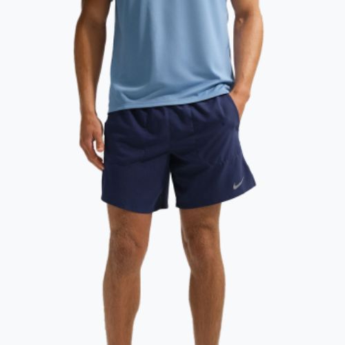 Běžecké šortky pánské Nike Stride Dri-Fit Brief-Lined 7" midnight navy
