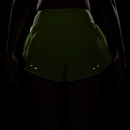 Dámské běžecké šortky Nike Tempo Swoosh Dri-Fit Mid-Rise Brief-Lined light lemon twist/white