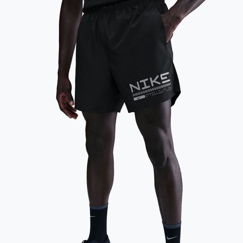 Pánské běžecké šortky Nike Challenger Winterized 2in1 black/anthracite