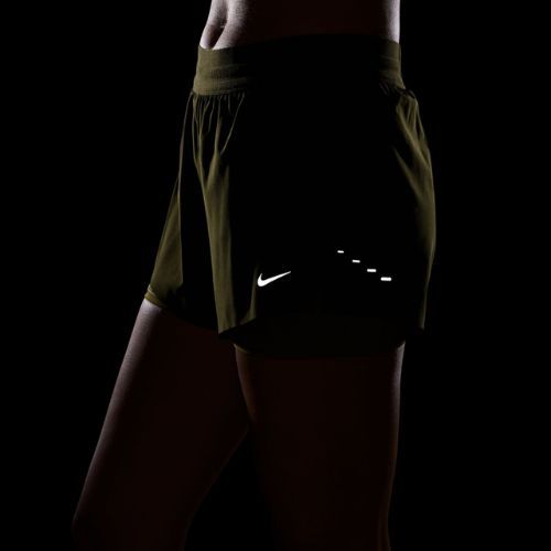 Dámské běžecké šortky Nike Swift Mid-Rise 2in1 Olive Flak/Peat Moss