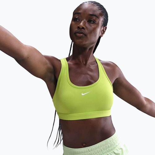 Tréninková podprsenka Nike Swoosh Light Support cyber/white