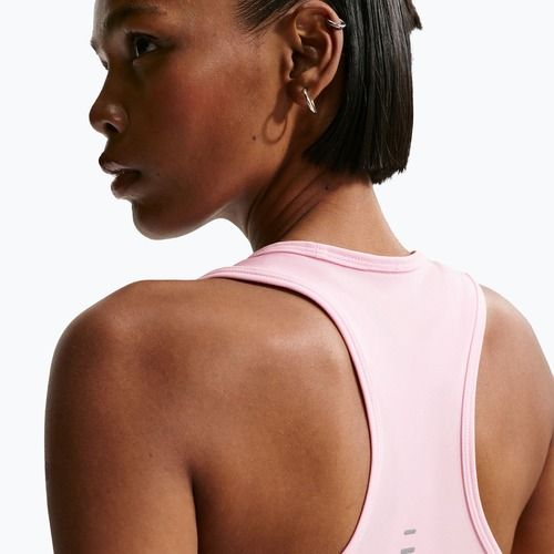 Dámské běžecké tričko Nike Swoosh Run Dri-Fit pink foam/photon dust/white