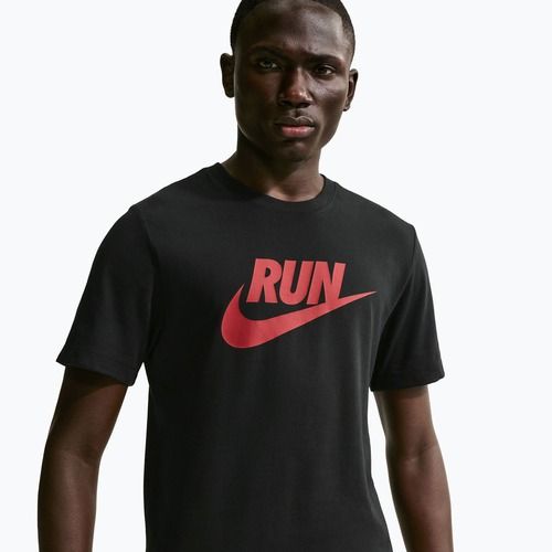 Pánské tričko Nike Dri-Fit Running black/team crimson