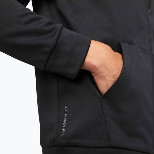 Pánská tréninková mikina Nike Therma Fit Full-Zip black/black/white