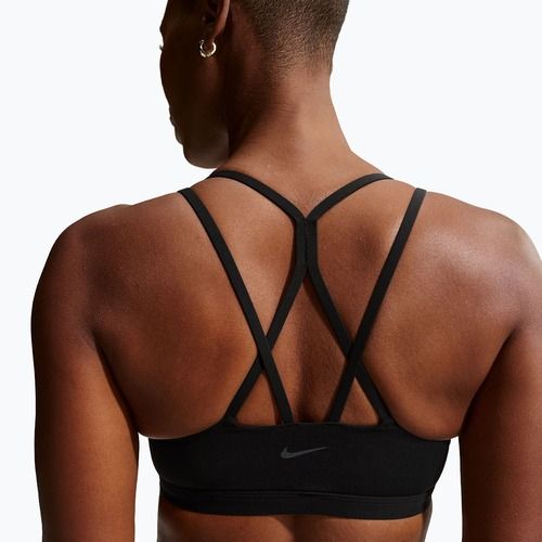 Sportovní podprsenka Nike Zenvy Strappy Light-Support black/cool grey