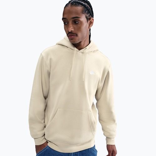 Pánská mikina Nike Club Pullover Hoodie light khaki/light khaki/white