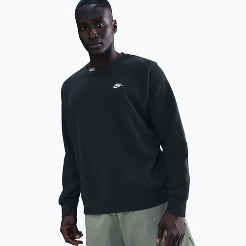 Pánská mikina Nike Club Fleece Crew black/white