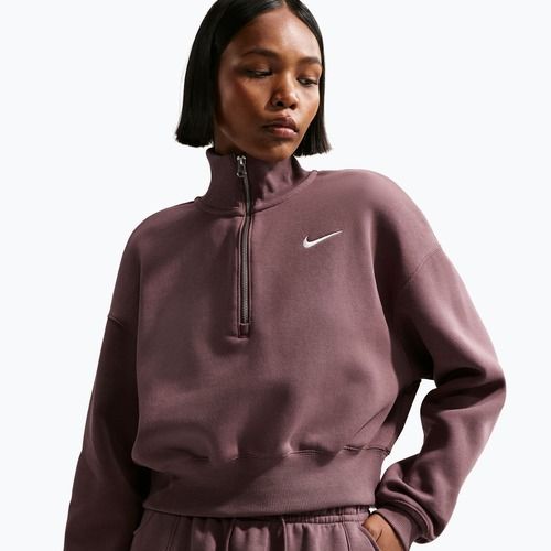 Dámská mikina Nike Sportswear Phoenix Fleece 1/2 Zip Cropped tattoo/sail