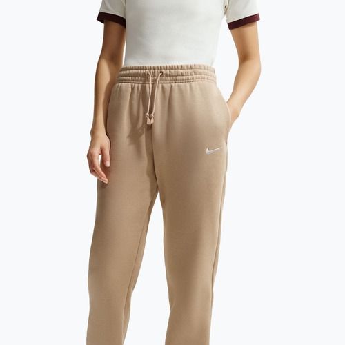 Dámské kalhoty Nike Sportswear Phoenix Fleece Mid-Rise linen/sail