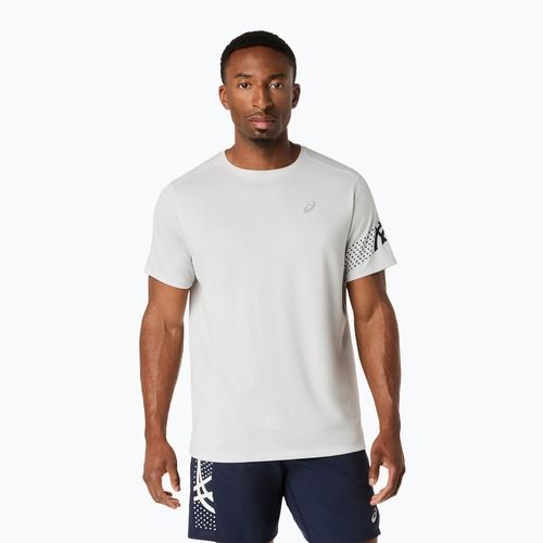 Pánské běžecké tričko ASICS Icon SS cloud grey/midnight