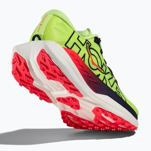 Pánské běžecké boty HOKA Rocket X Trail neon Yuzu/neon flame