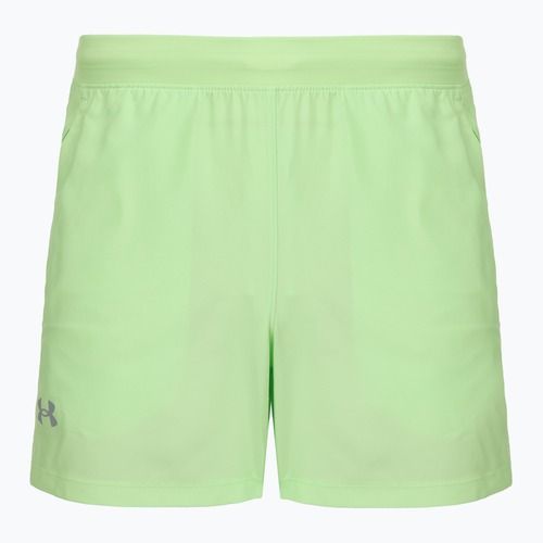 Pánské běžecké šortky Under Armour Launch 5" lumos lime/white