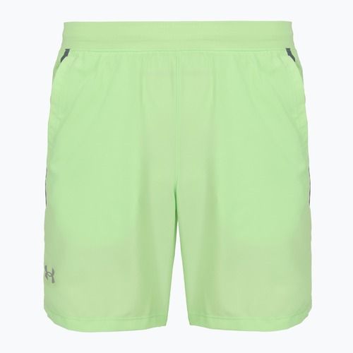 Pánské běžecké šortky Under Armour Launch 7" lumos lime/white