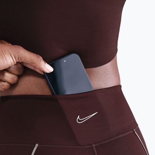 Dámské legíny Nike One High-Waisted burgundy crush