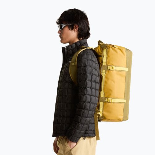 Cestovní taška The North Face Base Camp Duffel S 50 l golden tan/cedar/honeye