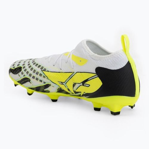 Dětské kopačky PUMA Future 9 Match Creativity Fg/Ag Jr yellow alert/mint jelly/puma white/puma black