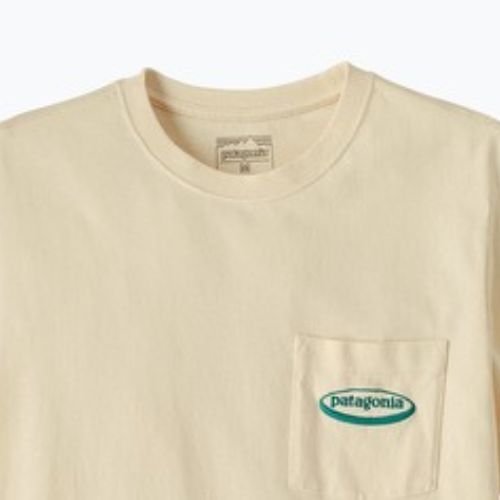 Pánské tričko Patagonia Midweight '95 Oval Logo Pocket Tee undyed natural