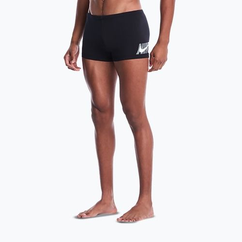Pánské plavecké boxerky Nike Logo Graphic Square Leg black