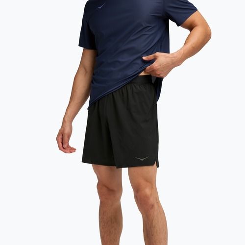Pánské běžecké šortky HOKA Glide 7'' 2in1 black