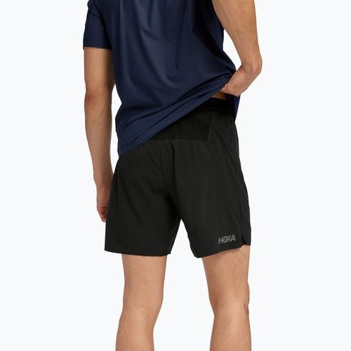 Pánské běžecké šortky HOKA Glide 7'' 2in1 black