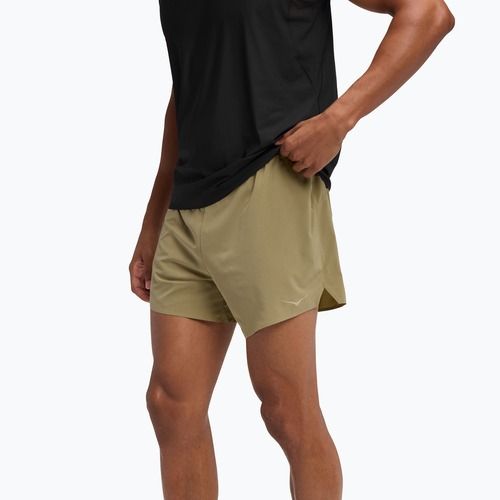 Pánské běžecké šortky HOKA Glide 5" wild mushroom
