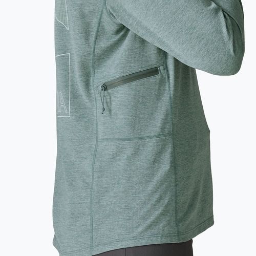 Dámská mikina Patagonia Capilene Cool Sun Hoody nouveau green/blue sage x-dye