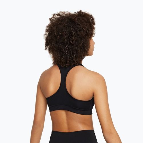 Dětská sportovní podprsenka Nike Swoosh black/white