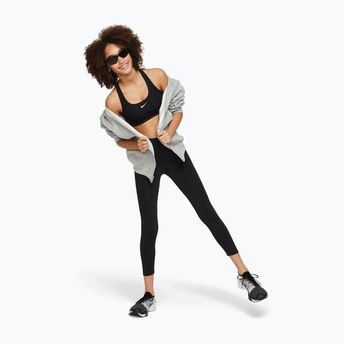 Dětská sportovní podprsenka Nike Swoosh black/white