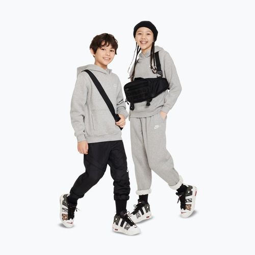 Dětská mikina Nike Sportswear Club Fleece dark grey heather/white