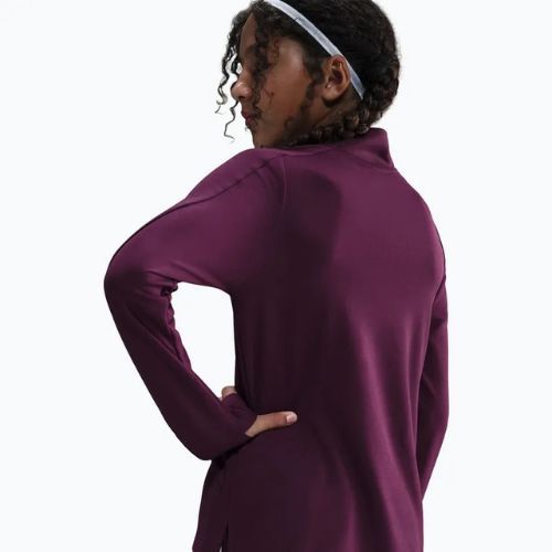 Dětské tréninkové tričko Longsleeve Nike Dri-Fit 1/4 Zip bordeaux/white